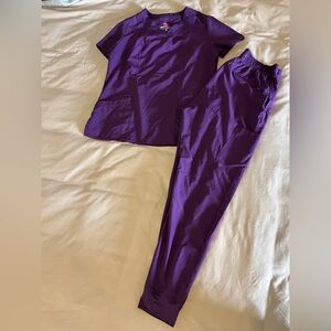 Uniform Advantage Purple Scrub Set